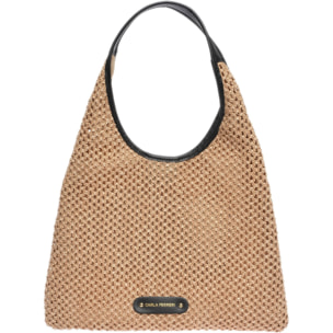 Borsa da mare Carla Ferreri Nero