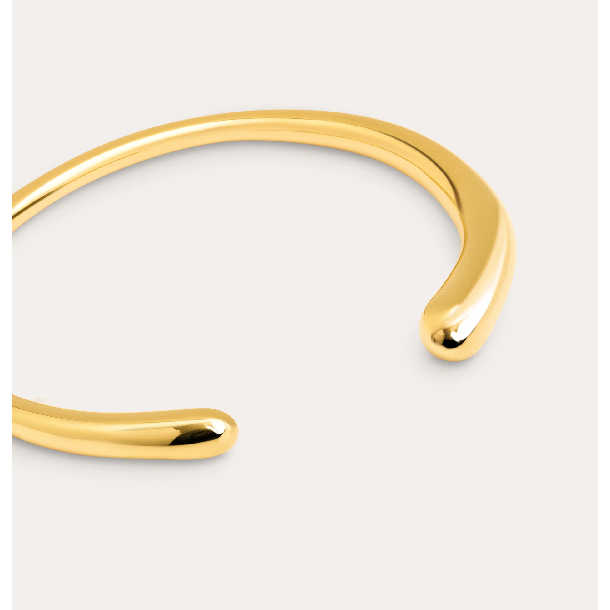 Brazalete Gota Acero Baño Oro