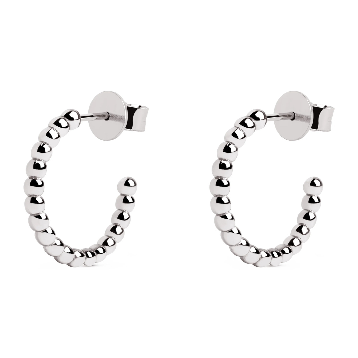 Pendientes 19 Pebbles Plata