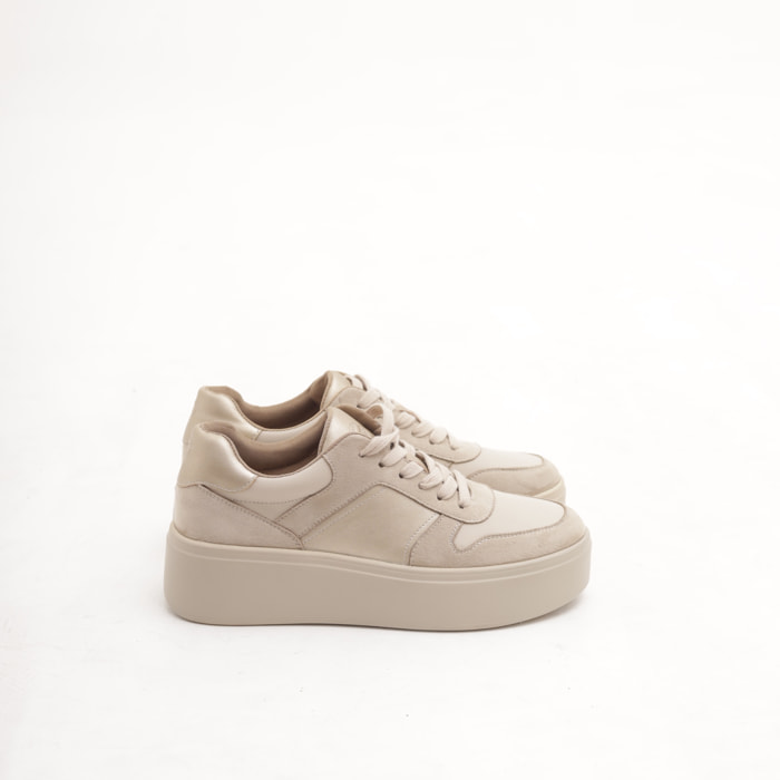 SNEAKERS PLATFORM TAUPE