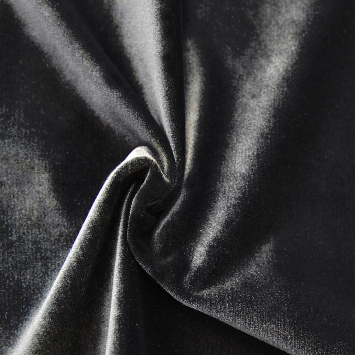 Tissu en velours uni ameublement - Noir