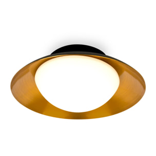 SIDE 200 Plafón negro y cobre G9