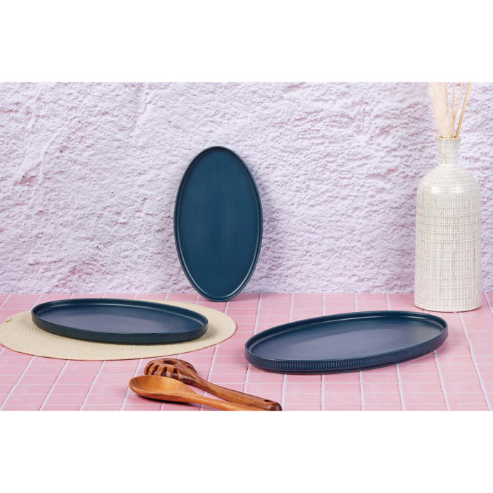 Plateau de service SCANDI - 3 pièces - Marine