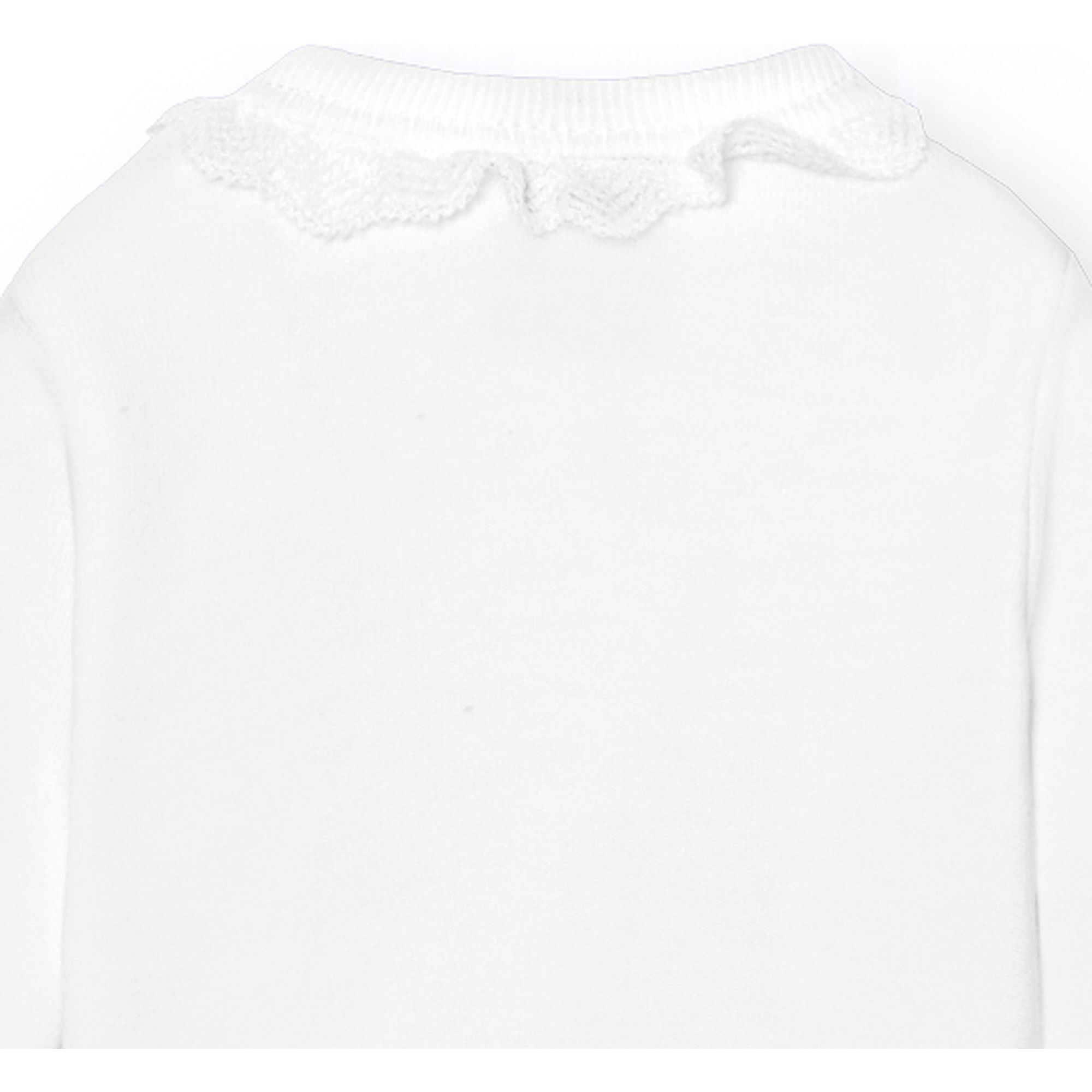 Body cruzado bebé manga larga puntilla