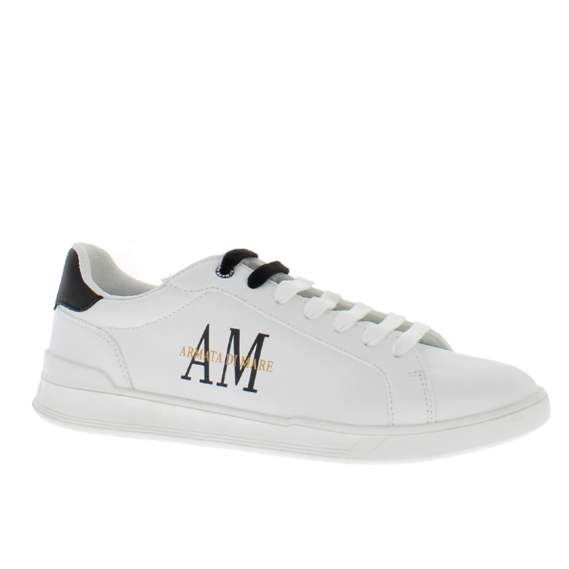 Armata di Mare Scarpe Uomo Sneakers Casual Stringate Basse con Soletta Rimovibile in Memory Foam AMU S24D545 Off White Black