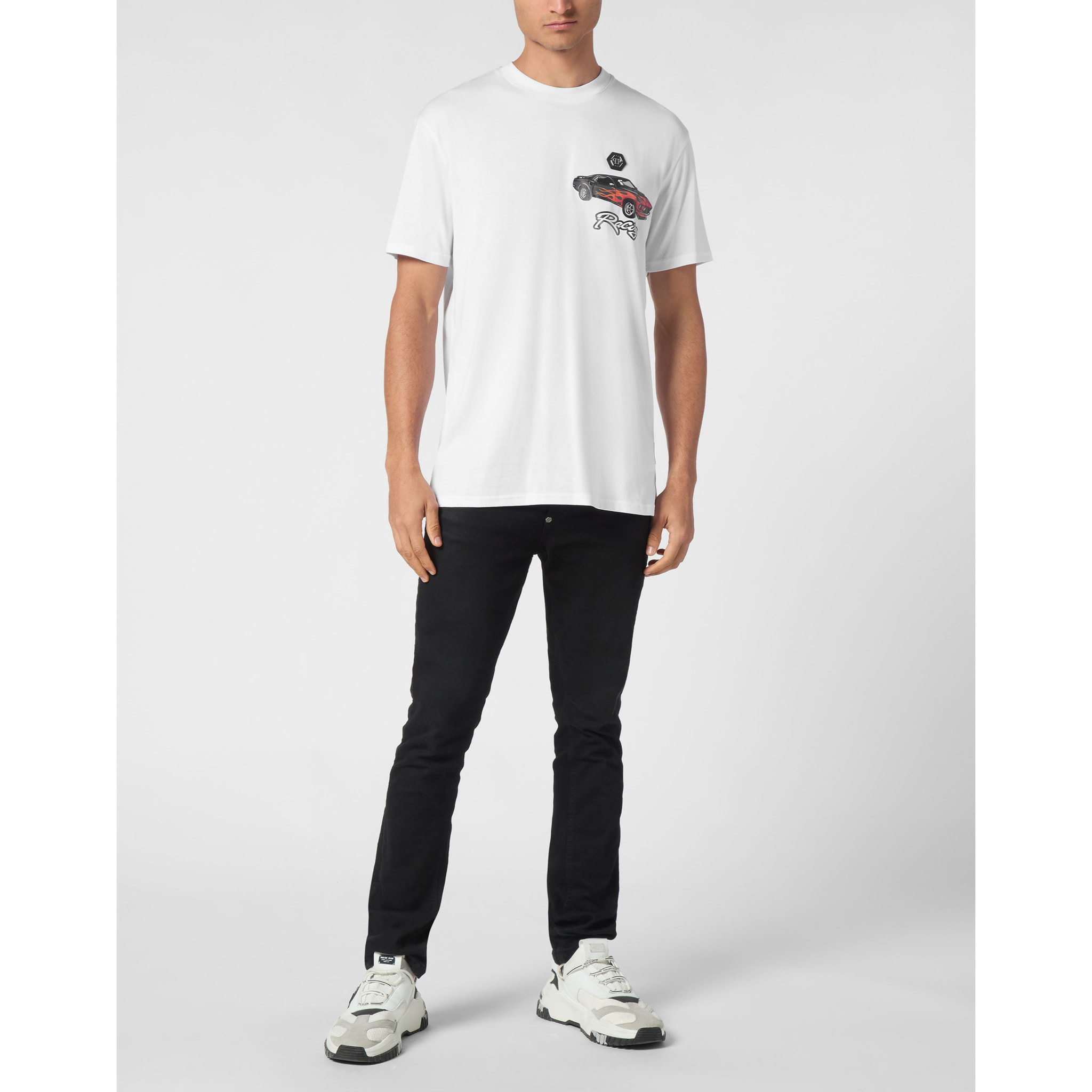 PHILIPP PLEIN Camiseta Cuello Redondo RACING