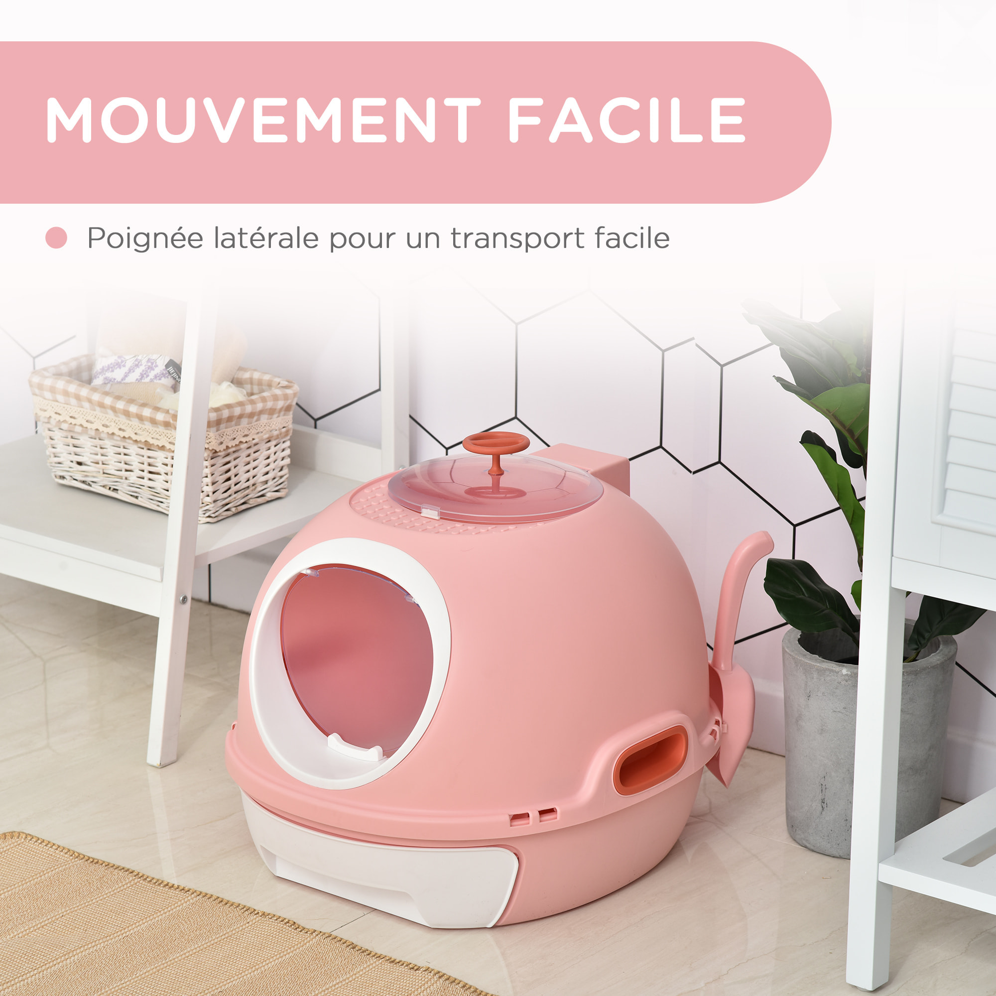 Maison de toilette portable pour chat