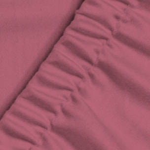 Naturals - Sábana bajera Lisa - Ajustable - 100% Algodón - Fucsia