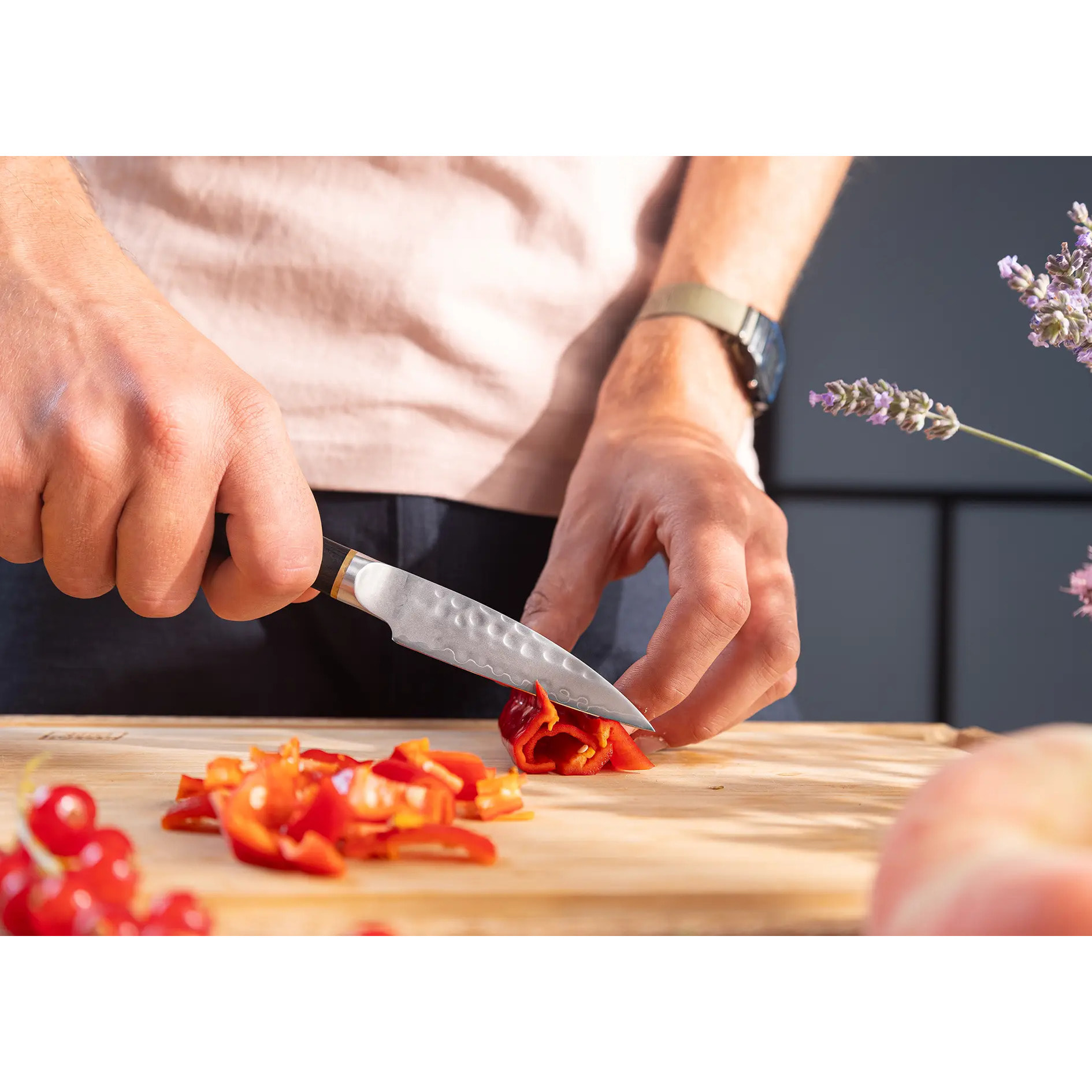 Cuchillo de Pelar | Hoja de 90 mm | Acero Inoxidable Japonés San-Mai