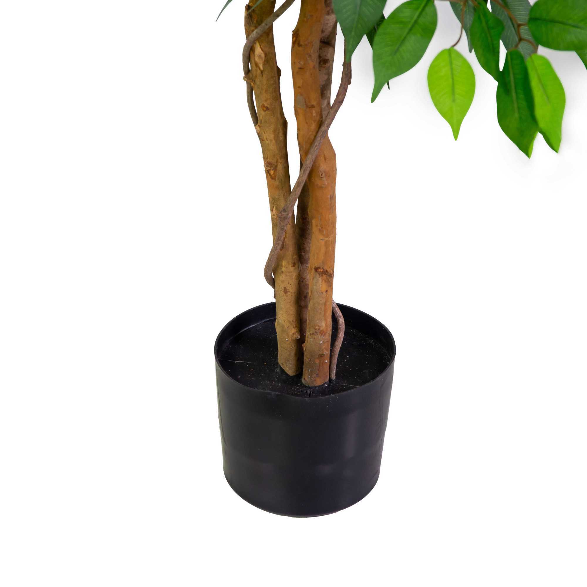 Pianta artificiale Vacchetti in plastica ficus cm h150