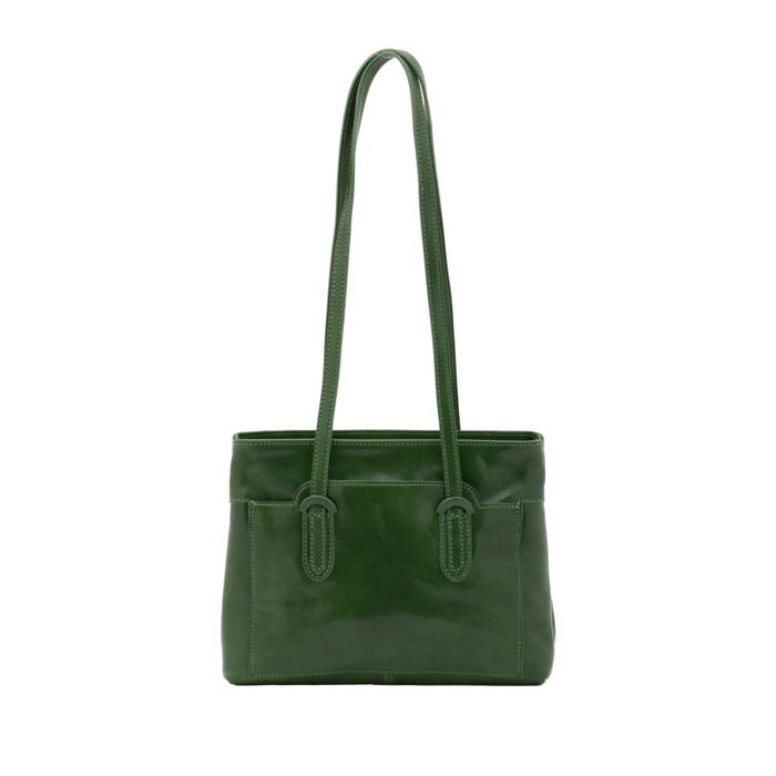 Borsa a spalla da donna - Modello False - Vera pelle - 23.0 x 30.0 x 12.0 cm