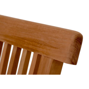 Table de jardin rectangle 10 places et 10 chaises en teck huilé NARRA