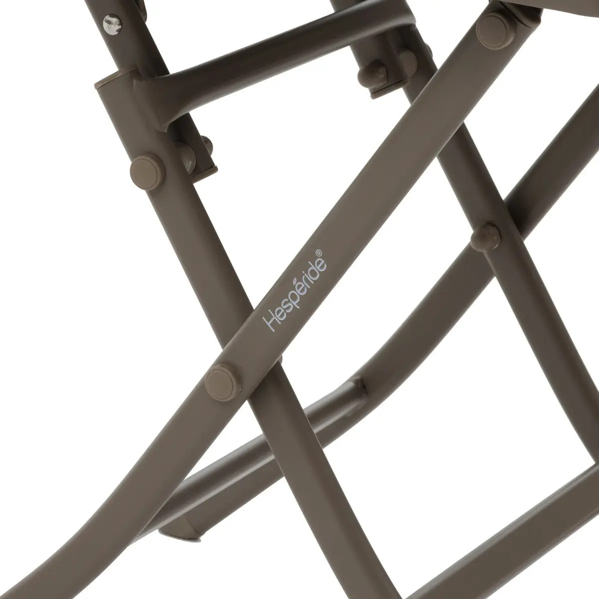 Table d'appoint de jardin carrée "Greensboro" café 40 x 40cm en acier