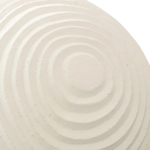 Objet déco d'extérieur Bili boule D34cm blanc