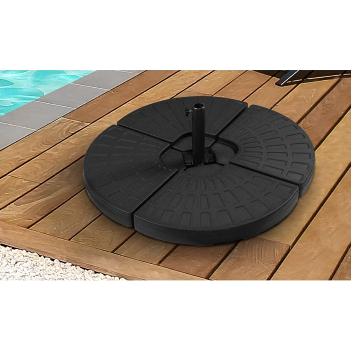 Dalle de parasol noire à lester