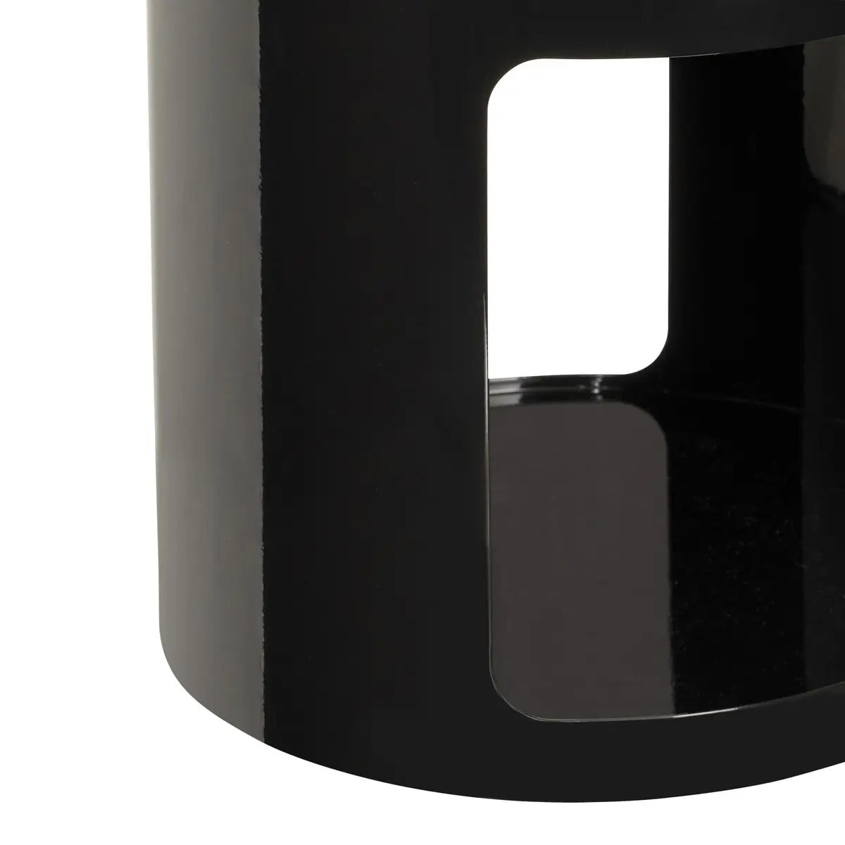 Table d'appoint Ashdal noir 32,5x32,5cm