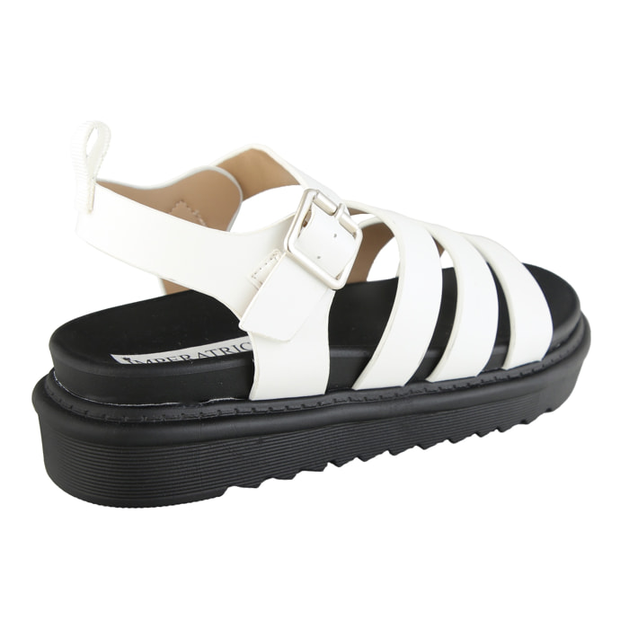 Sandali platform con fasce