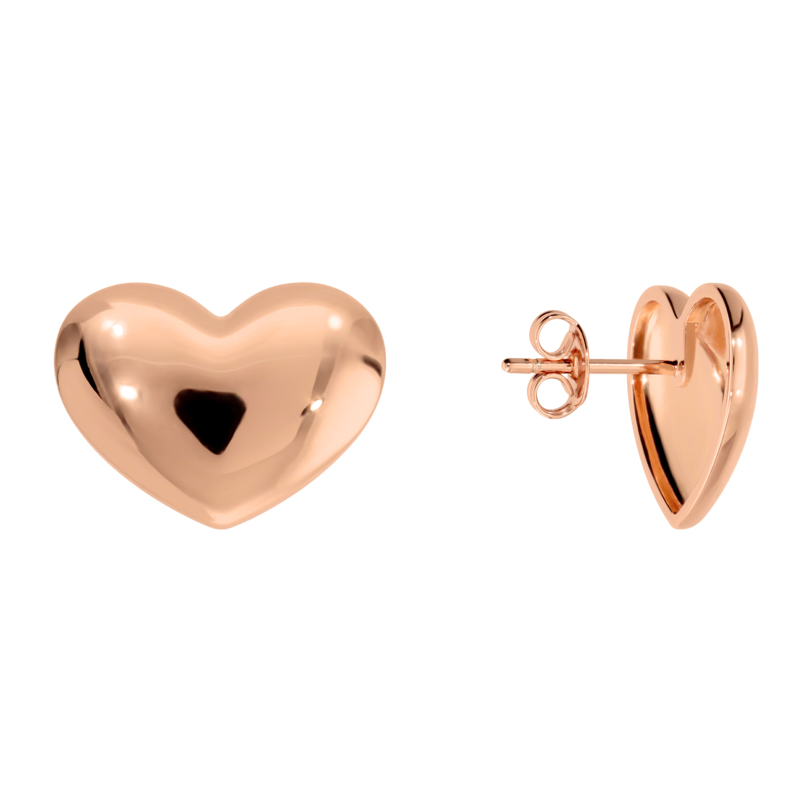 Orecchini Cuore Lucidi