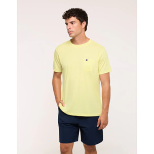 Camiseta Manga Corta Amarillo Pastel - Veira