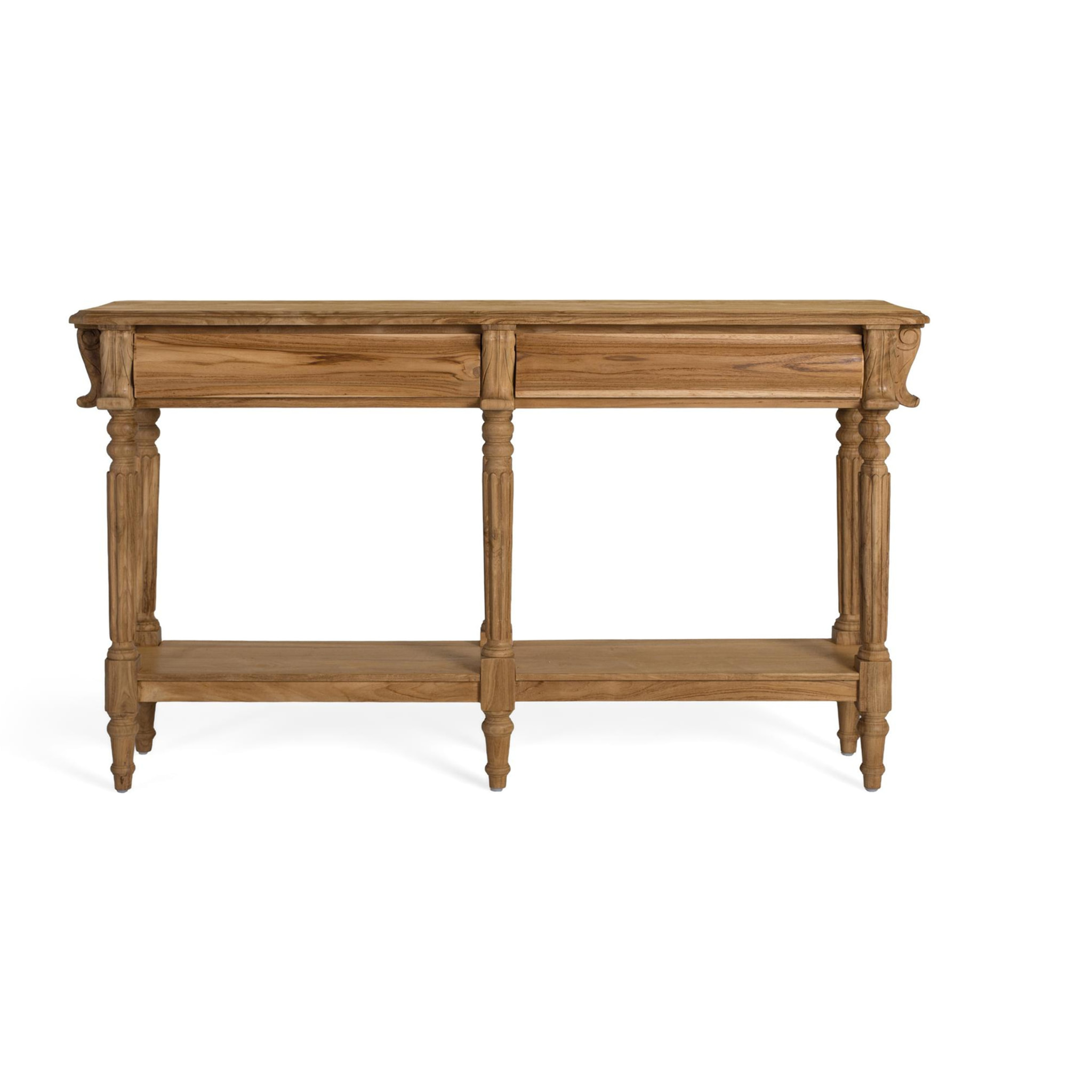 Consola de Madera de Teca 151 Cm Estilo Clásico Contemporáneo