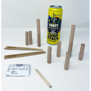 Juego de mesa PARTY IN A CAN, DESAFIO "TALLERES DE MADERA"