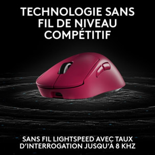 Souris Gamer Sans Fil LOGITECH Pro X SUPERLIGHT 2 DEX LIGHTSPEED ROSE