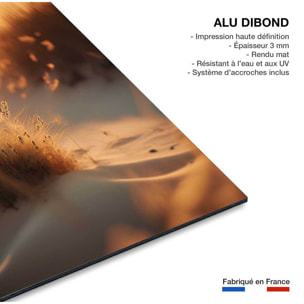 Tableau mer et plage coucher de soleil à la plage  Tableau alu Dibond