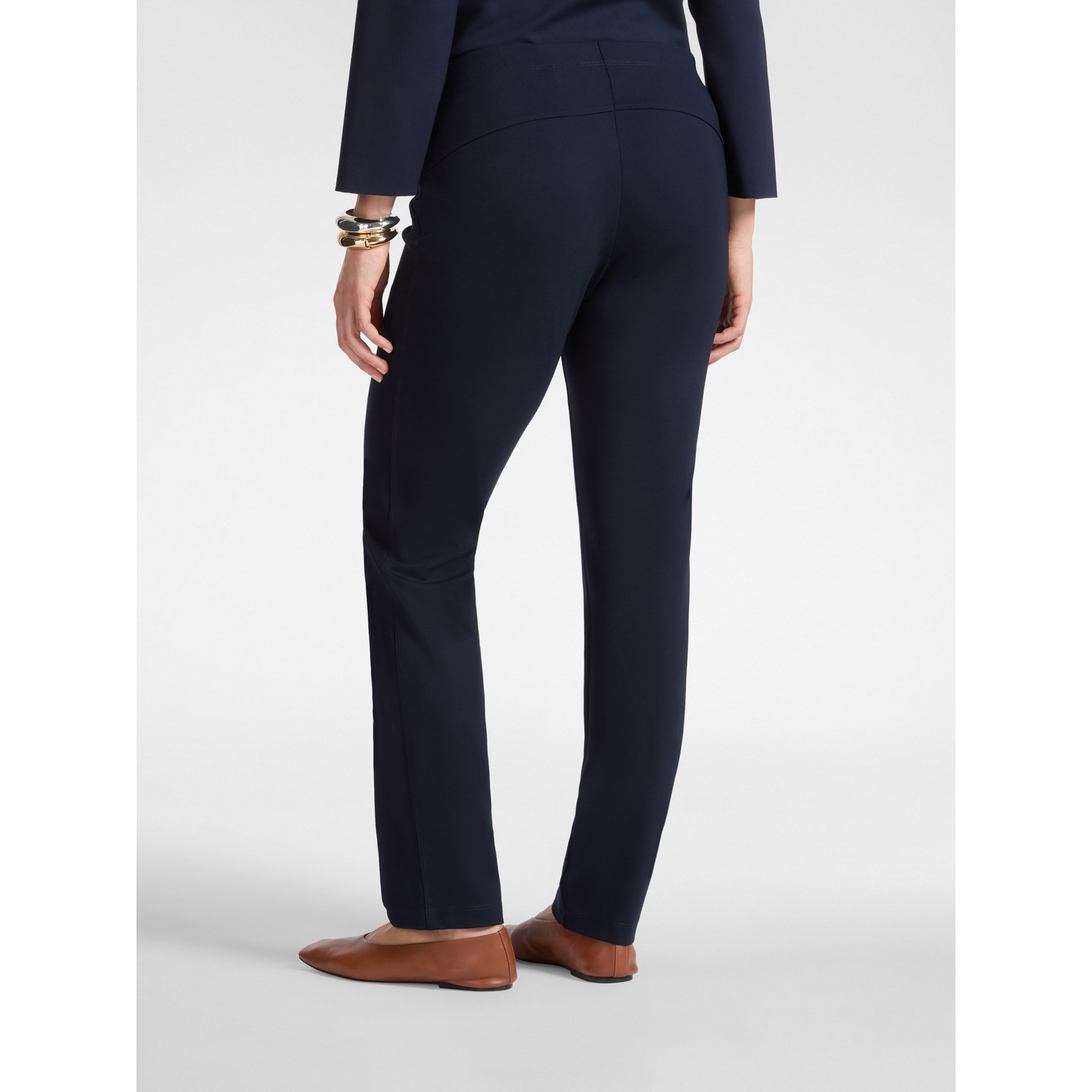 Elena Mirò - Pantalones slim mezcla viscosa - Azul