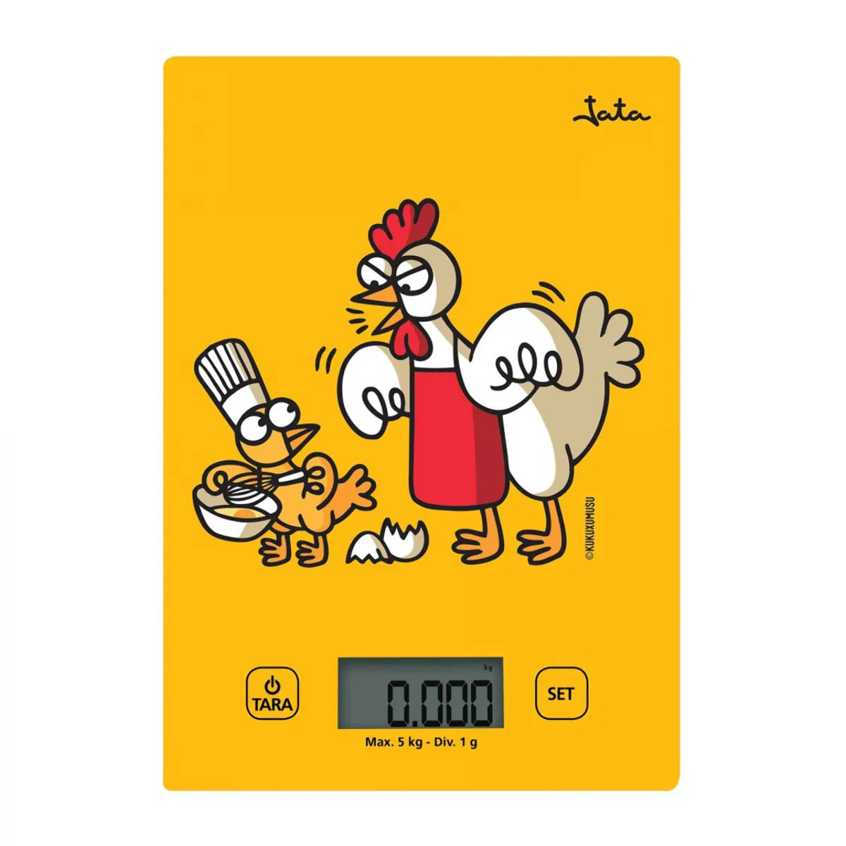 Báscula de cocina JATA 731K hasta 5 kg. Alta precisión. Función de tara. Visor LCD