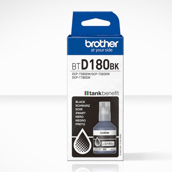 Cartouche d'encre BROTHER Bouteille d'Encre BTD180 Noire - BTD180BK