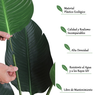 Planta de Decoración Artificial de Palma con Maceta ÃÂ¤15x120 cm