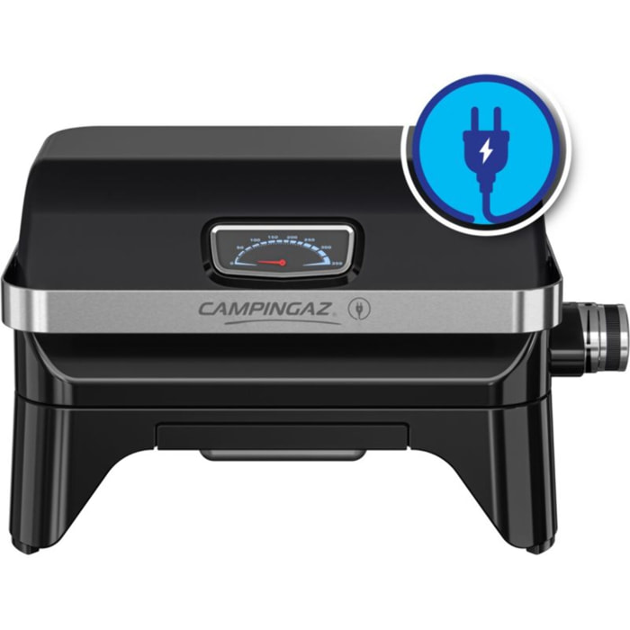 Barbecue électrique CAMPINGAZ attitude 2GO noir à poser, 48x26 cm