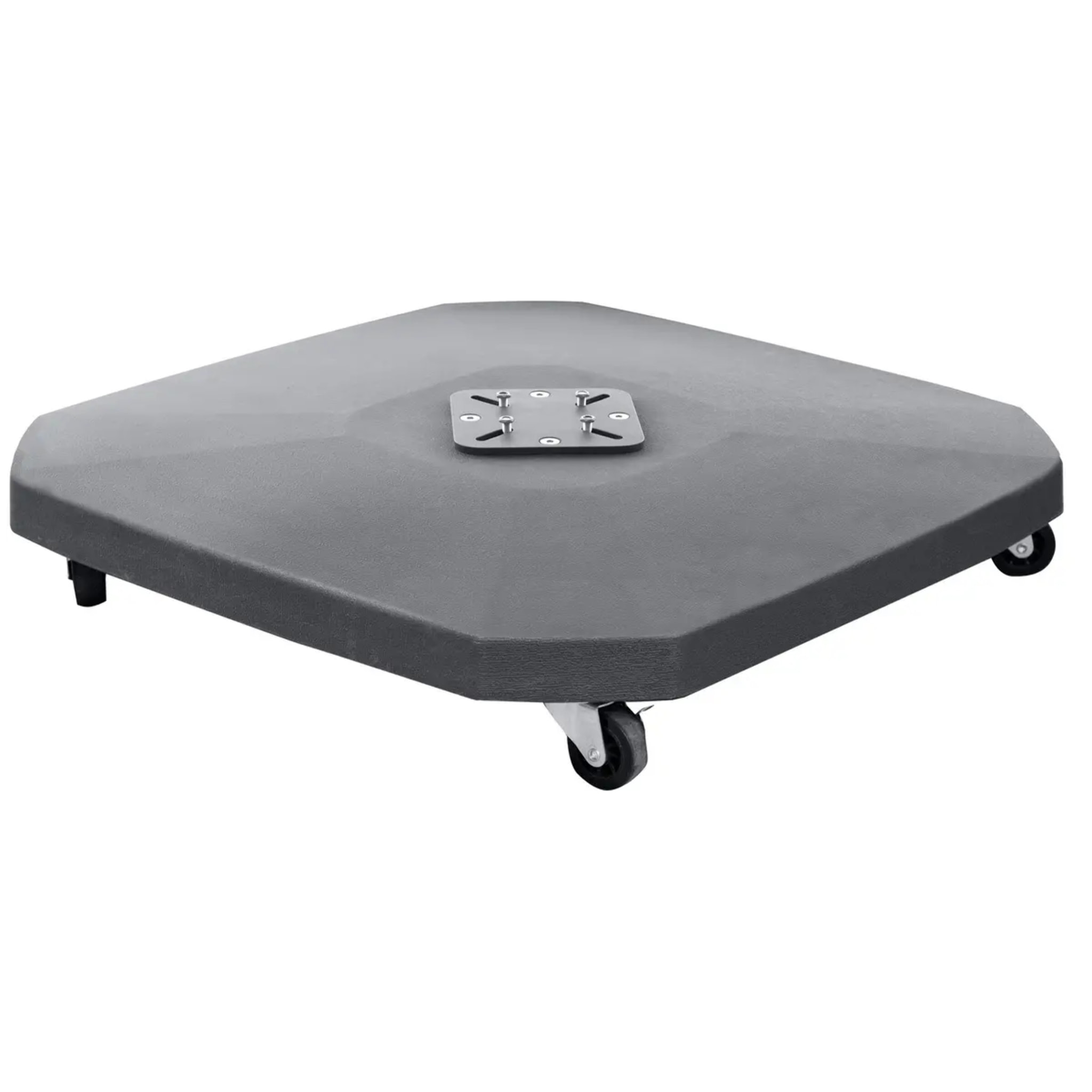Dalle pour parasol déporté "Atiavo" gris 90kg en béton