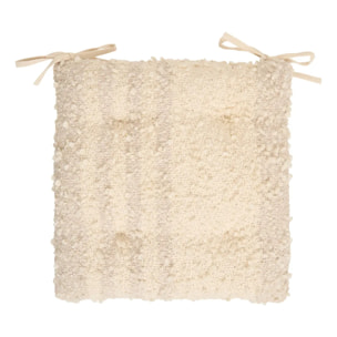 Galette Beryl carré 38x38cm beige