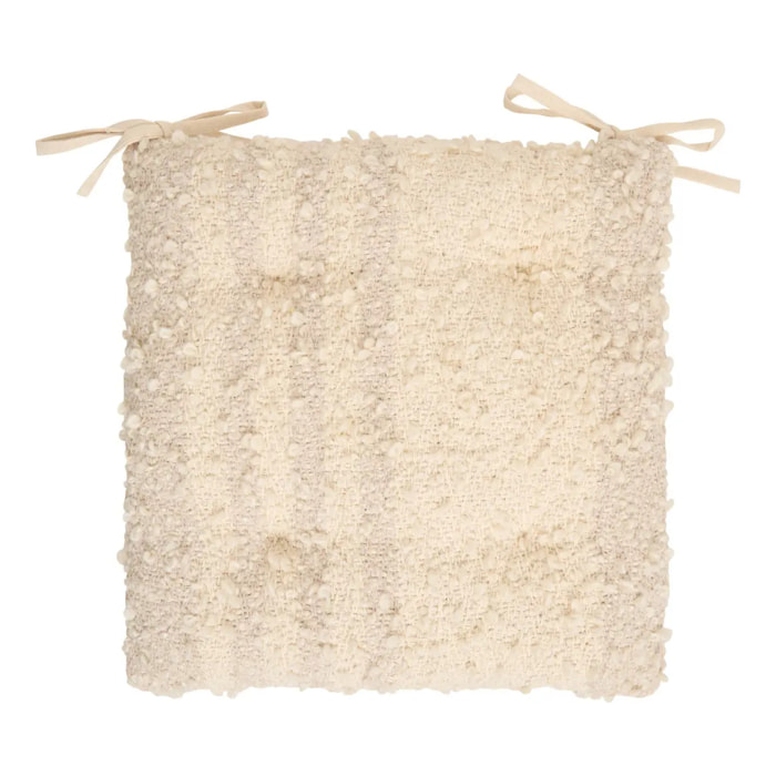 Galette Beryl carré 38x38cm beige