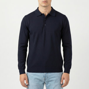 Maglia polo manica lunga finezza 12