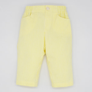 PANTALÓN SEERSUCKER AMARILLO