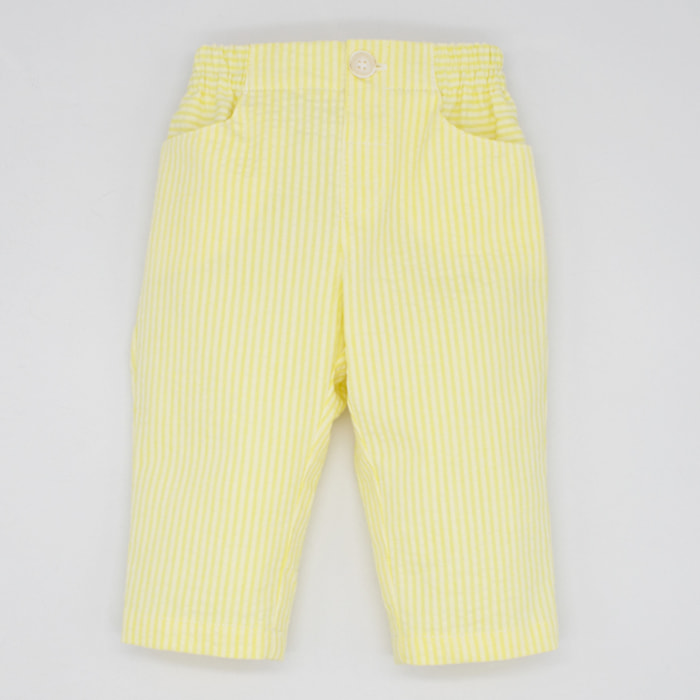 PANTALÓN SEERSUCKER AMARILLO