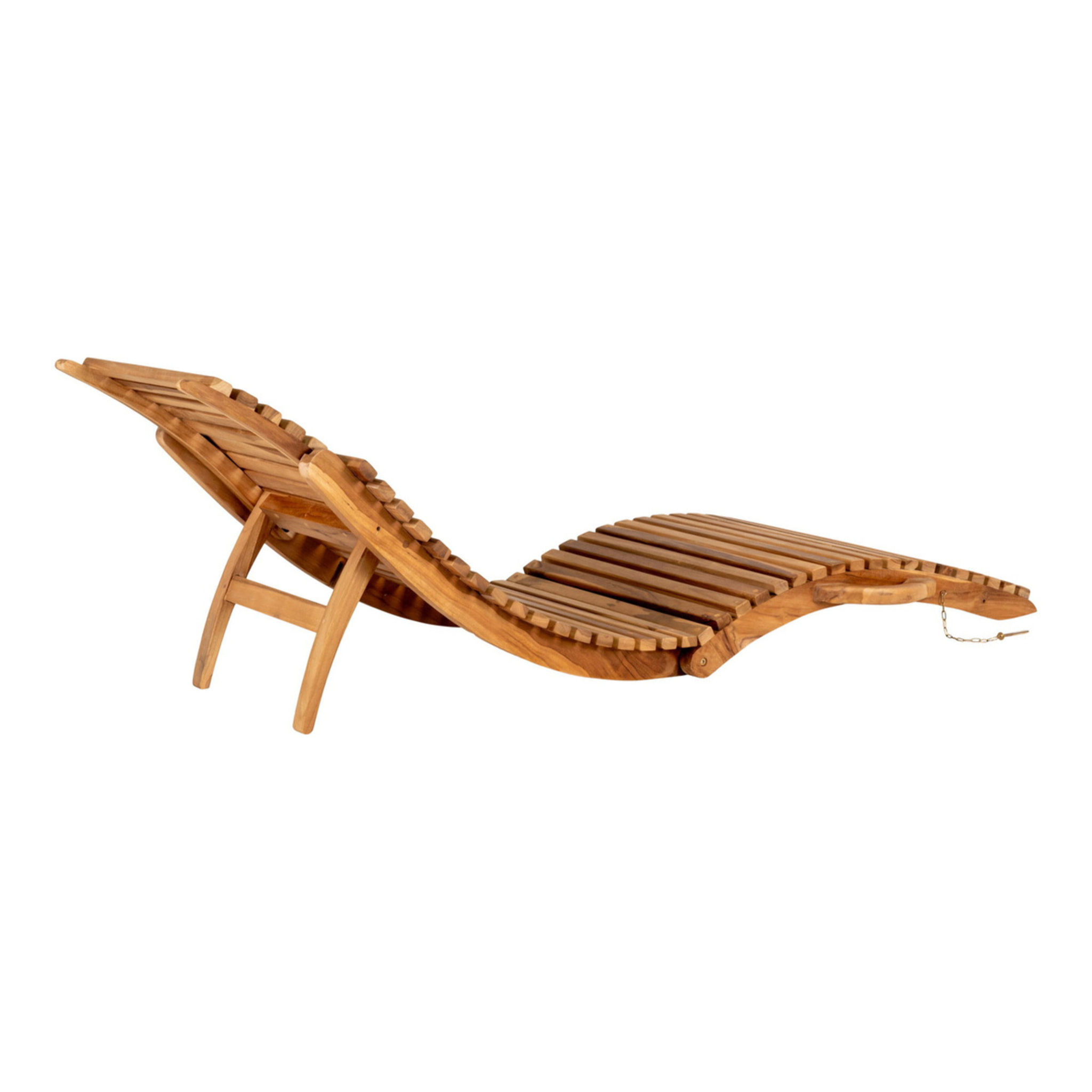 Sdraio da giardino Arrieta in teak naturale