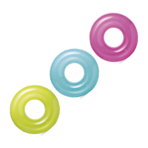 Intex Salvagente Trasparente Colorato, Colori Assortiti, 76 cm