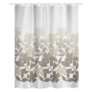 Rideau de douche Polyester FLEURY Taupe & Beige Spirella