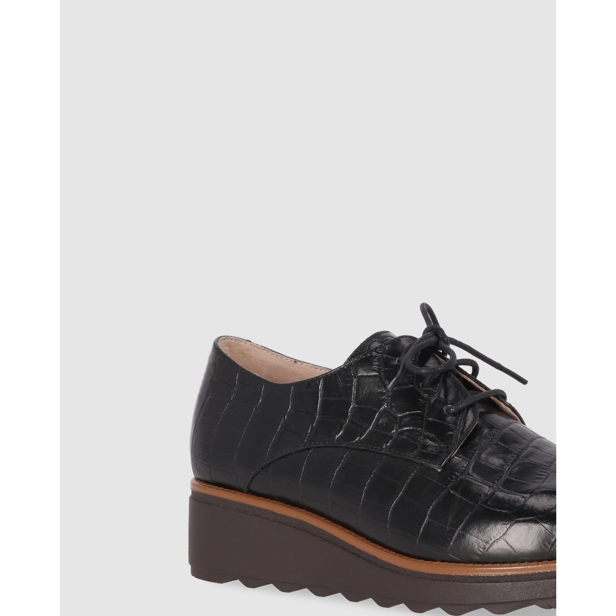 Zapatos de Piel - Negro - Tacón: 5 cm