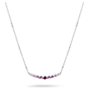 Collana Girocollo in Argento 925 con Cubic Zirconia Rosa