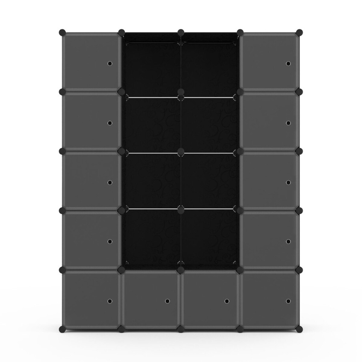 Armoires de rangement cubes - Noir