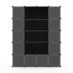 Armoires de rangement cubes - Noir
