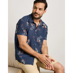 Camisa Manga Corta Azul Marino - Chofy