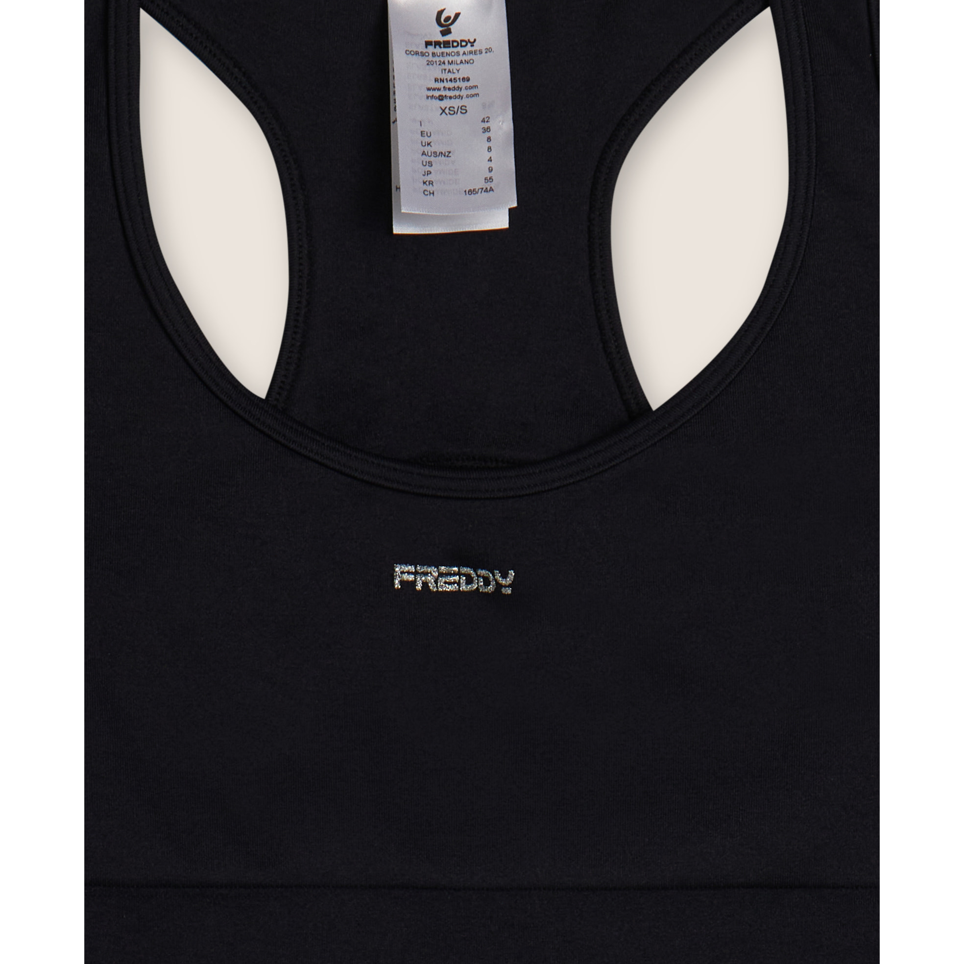 Tuta jumpsuit seamless con schiena scoperta e cuciture shaping