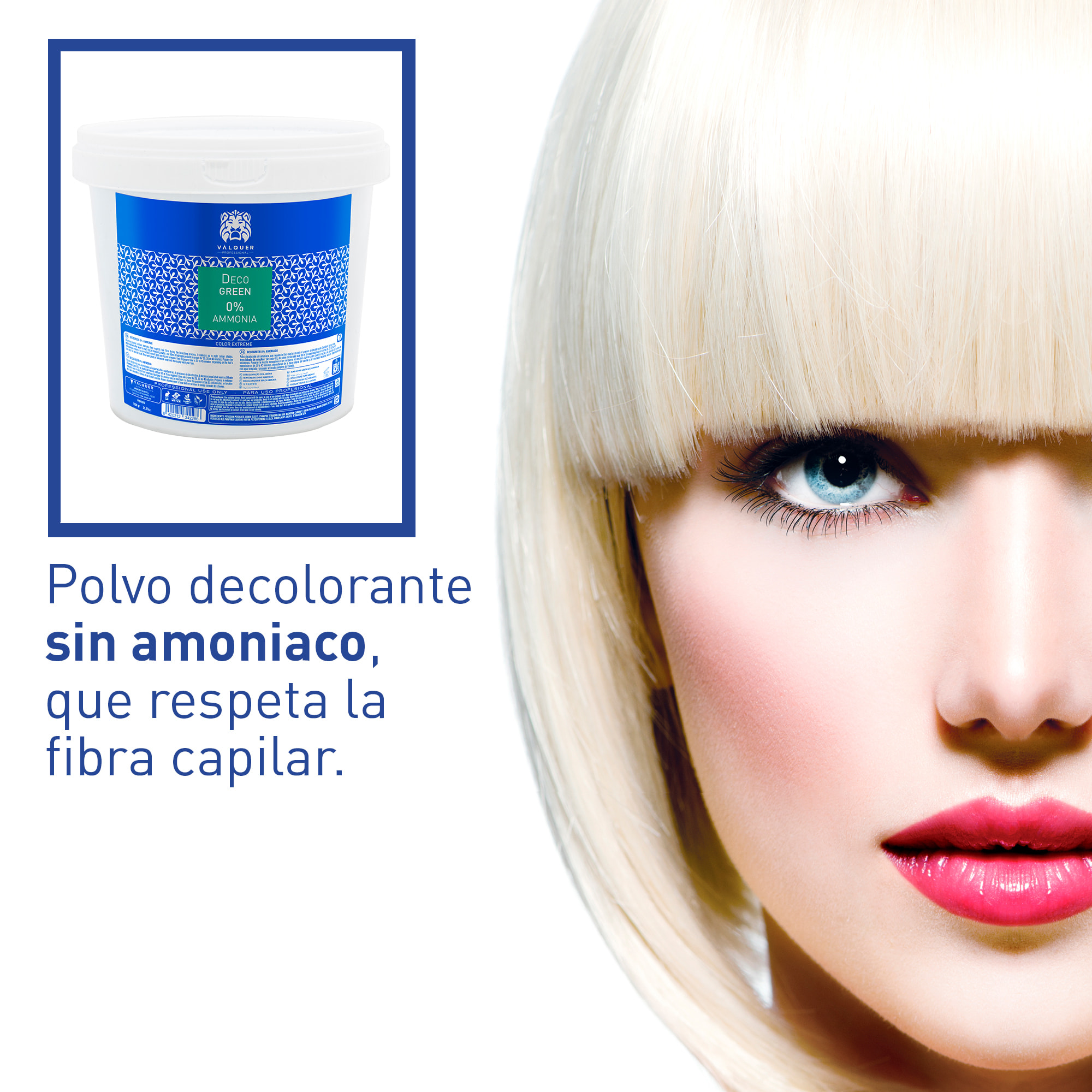 Valquer Decogreen 0% ammonia Polvos decolorantes - 1000 g