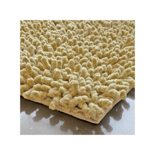Tapis de salle de bain rectangulaire 40 x 60 cm en coton chenille - SHAGGY