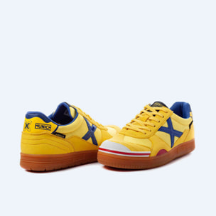 MUNICH GRESCA 07 Zapatillas fútbol sala Diseño Amarillo y Azul